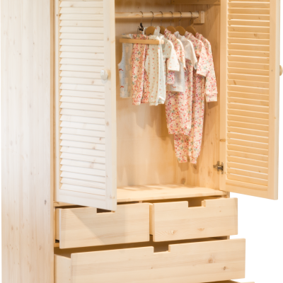 Ladin Çift Kapaklı Dolap MD-01